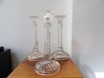 Art Deco Set Kandelaars, Scailmont/Durover, Ophalen of Verzenden, Glas
