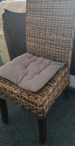 6 leuke rieten eetkamer stoelen met hoge rug, Huis en Inrichting, Stoelen, Ophalen of Verzenden, Gebruikt