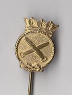 KM Koninklijke Marine Torpedo Maker embleem speldje, Verzamelen, Niet vindbaar, Niet vindbaar, Nederland, Embleem of Badge