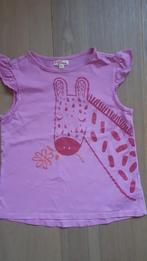 Roze t-shirt van DPAM met een giraffe afbeelding maat 128, Du Pareil Au Même, Meisje, Gebruikt, Ophalen of Verzenden