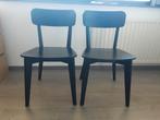 Twee zwarte houten stoelen, Ophalen, Gebruikt, Zwart, Twee