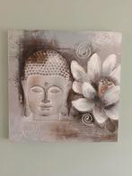 Buddha schilderij canvas, Schilderij, Ophalen of Verzenden, Zo goed als nieuw