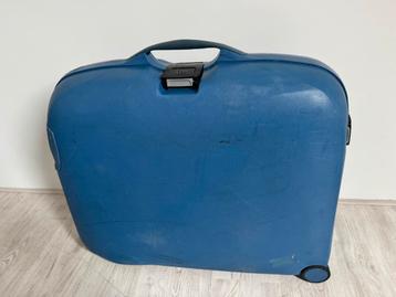 Grote blauwe Samsonite Hardcase Koffer nette staat met code! beschikbaar voor biedingen