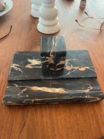 Inktpot pennenhouder. Bruin marmer, Ophalen