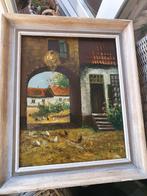 Kunstschilder eugene decan 1929 1894 op antiek paneel, Ophalen of Verzenden