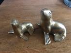 2 zeehondjes. Messing, Verzamelen, Ophalen, Gebruikt
