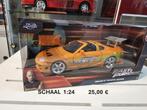 1:24 Fast and the Furious Brains Toyota Supra, Hobby en Vrije tijd, Modelauto's | 1:24, Ophalen of Verzenden, Nieuw, Jada