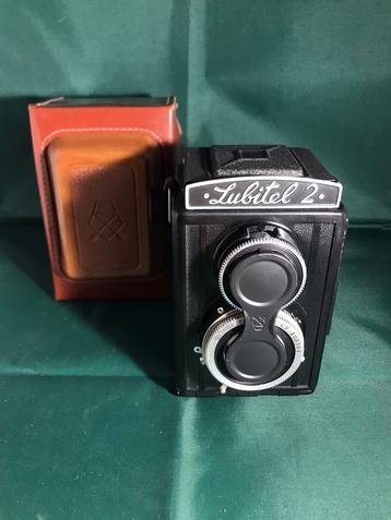 Lubitel 2 tlr camera inclusief originele paraattas 