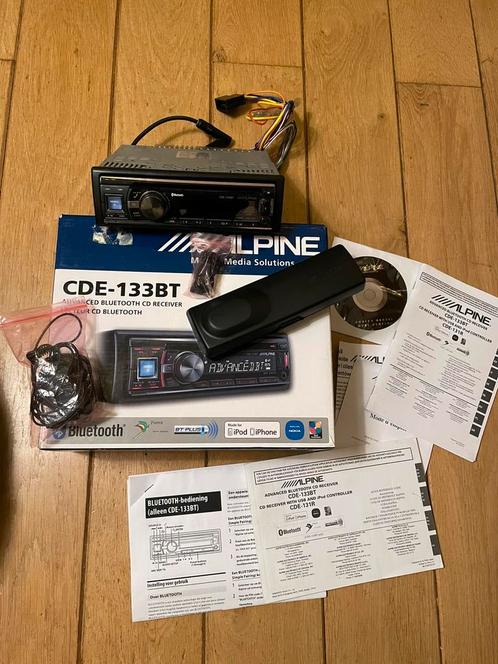 Alpine CDE-133BT Bluetooth autoradio / CD, Auto diversen, Autoradio's, Zo goed als nieuw, Ophalen of Verzenden