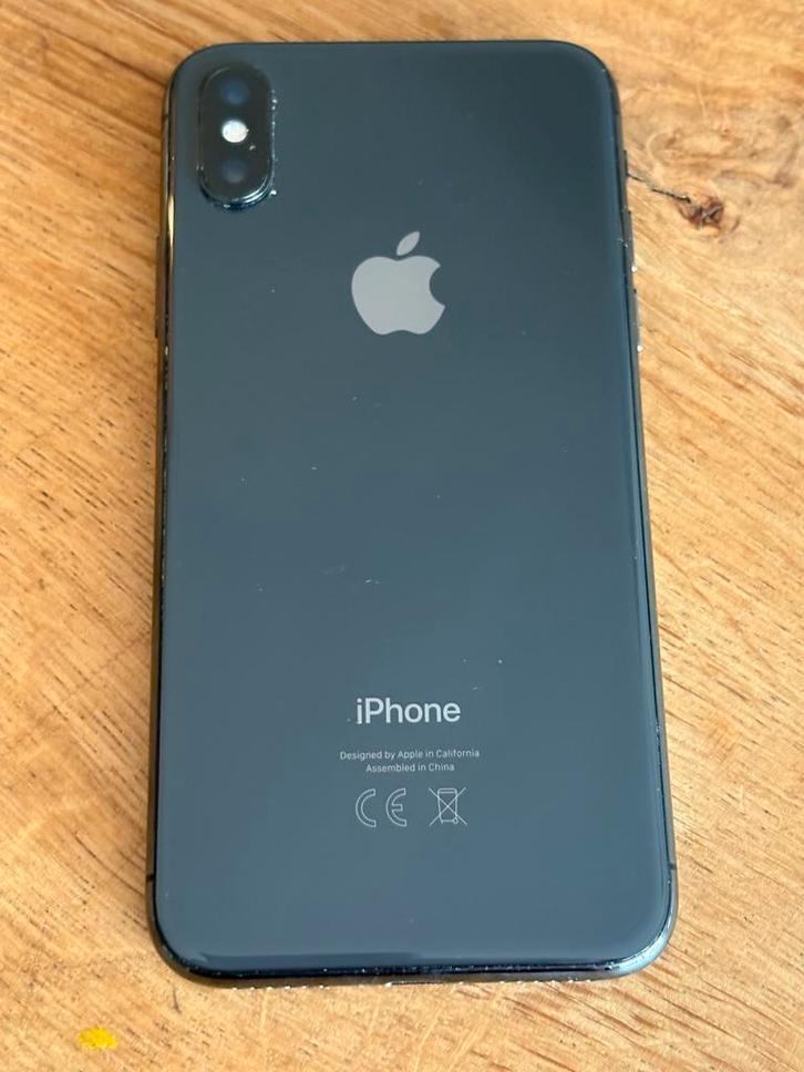 iPhone X 64GB Zwart - Prima Staat!, Telecommunicatie, Mobiele telefoons | Apple iPhone, Gebruikt, 64 GB, Zonder abonnement, Zonder simlock