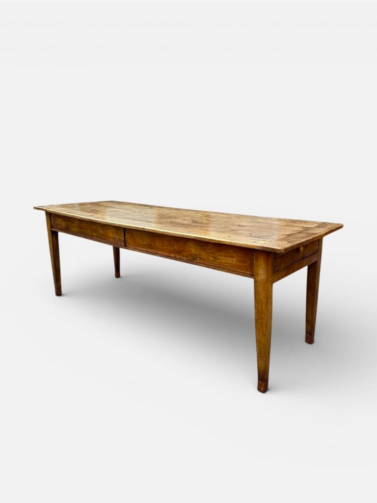 Fantastische Franse boeren eettafel in Eikenhout 233 cm, Antiek en Kunst, Antiek | Meubels | Tafels, Ophalen