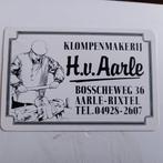 Oude sticker.  Klompenmakerij H.v.Aarle.   AARLE-RIXTEL., Ophalen of Verzenden, Zo goed als nieuw, Overige typen