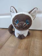 Big Headz Artlist International roomwit-bruin pluche poes, Ophalen of Verzenden, Nieuw, Poes