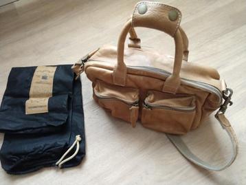 Cowboysbag naturel tint leren schoudertas beschikbaar voor biedingen