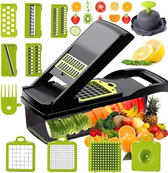 18x 1-in-1 Groentesnijder – Snijd, Rasp & Hak, Huis en Inrichting, Keuken | Keukenbenodigdheden, Nieuw, Ophalen of Verzenden