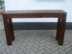 ZWARE TEAK SIDETABLE - WANDTAFEL - TV-MEUBEL 140 cm. FLAMANT, Huis en Inrichting, Woonaccessoires | Overige, Gebruikt, Ophalen