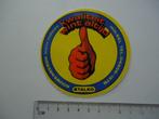 sticker oud HULSEL STALKO Kouwenbergh machine fabriek retro, Verzenden, Zo goed als nieuw, Bedrijf of Vereniging