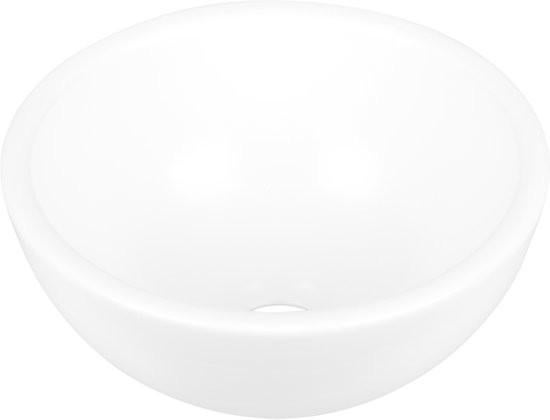 Differnz Boomer Waskom - Wasbak Keramiek - Wit - Ø 20x10 cm, Wit, Nieuw, Ophalen of Verzenden, X