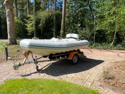 Zodiac ProJet 350 inclusief Vanclaes trailer, Watersport en Boten, Rubberboten, Gebruikt, Zodiac, Overige materialen, 70 tot 120 pk
