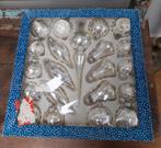 Doos oude zilverkleurige kerstballen, Diversen, Kerst, Ophalen of Verzenden