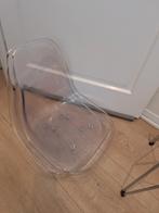 Transparante kuipstoelen met RVS onderstel, Huis en Inrichting, Stoelen, Ophalen, Gebruikt, Overige kleuren, Vijf, Zes of meer stoelen