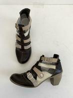 F636 Pataugas: maat 40: leren pumps bruin schoenen sandalen, Bruin, Zo goed als nieuw, Pataugas, Sandalen of Muiltjes