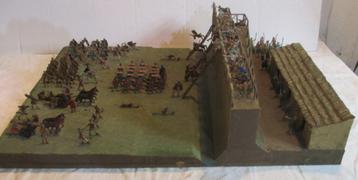 oude maquette veldslag Romeinen en Oude Belgen