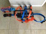 Hot Wheel racebaan en toolkit truck, Ophalen, Zo goed als nieuw, Elektrisch, Hot Wheels