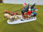 kerst Lemax item country sleigh ride 1993 slee met paarden, Ophalen of Verzenden, Gebruikt