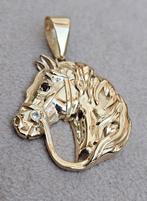 Mooie paardenkop 14k gouden ring, Overige voorstellingen, Nieuw, Ophalen of Verzenden, Goud