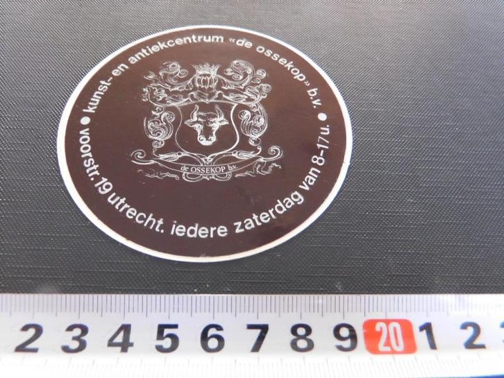 sticker utrecht kunst- en antiekcentrum de ossekop, Verzamelen, Stickers, Zo goed als nieuw, Bedrijf of Vereniging, Ophalen