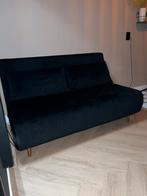 MADE zwarte tweepersoons slaapbank (fluweel), Huis en Inrichting, Slaapkamer | Slaapbanken, Ophalen, Zo goed als nieuw, Tweepersoons
