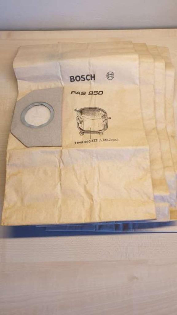 stofzuigerzakken voor bouwstofzuiger Bosch PAS 850, 4 stuks, Doe-het-zelf en Verbouw, Reinigingsmachines, Ophalen of Verzenden