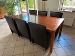 Eethoek met bijpassende salontafel Ton Sur Ton antiek kersen, Ophalen, Gebruikt, Klassiek, 4 tot 6 stoelen