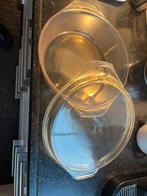 Set van 2 vuurvaste schalen, Ophalen of Verzenden, Gebruikt, Glas, Overige typen