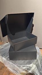 Zwarte ( kerstpakket) dozen, Doe-het-zelf en Verbouw, Kratten en Dozen, Ophalen, Doos, Minder dan 50 cm, Minder dan 40 cm