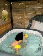Lay-Z-Spa 180x180 met hydrojet - weinig gebruikt, Tuin en Terras, Ophalen of Verzenden, Zo goed als nieuw, Afdekzeil, Opblaasbaar
