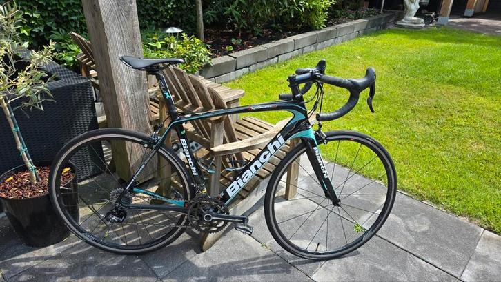 Bianchi Racefiets - Goede Conditie, Fietsen en Brommers, Fietsen | Racefietsen, Zo goed als nieuw, Heren, Batavus, 10 tot 15 versnellingen