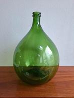 Grote groene oude gistfles vloervaas, Ophalen of Verzenden