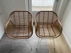 2x fake rattan chairs Westwing, Huis en Inrichting, Stoelen, Verzenden, Zo goed als nieuw, Bruin, Twee