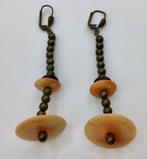 Vintage Afrikaanse oorbellen koper en been handgemaakt, Sieraden, Tassen en Uiterlijk, Antieke sieraden, Verzenden, Overige materialen