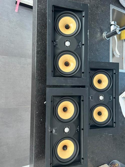 3x speakercraft in wall speakers, Audio, Tv en Foto, Luidsprekers, Zo goed als nieuw, Front, Rear of Stereo speakers, 60 tot 120 watt