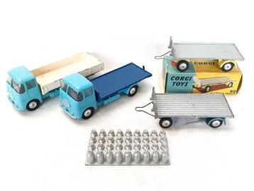 Mooie Set Corgi Toys ERF Truck & Trailer Set Origineel 1960 beschikbaar voor biedingen