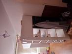 Hoogslaper met buro en kast, Ophalen, Gebruikt, Eenpersoons, 200 cm