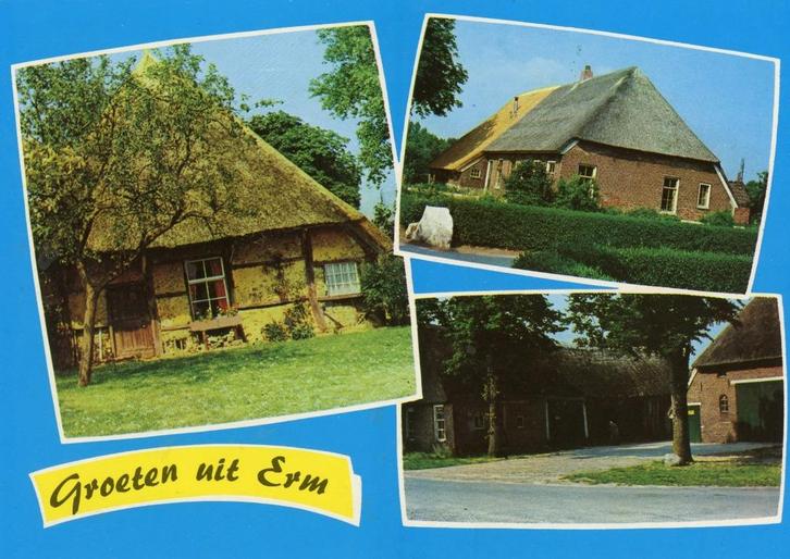 ERM Boerderijen Groeten, Verzamelen, Ansichtkaarten | Nederland, Gelopen, Drenthe, 1980 tot heden, Verzenden