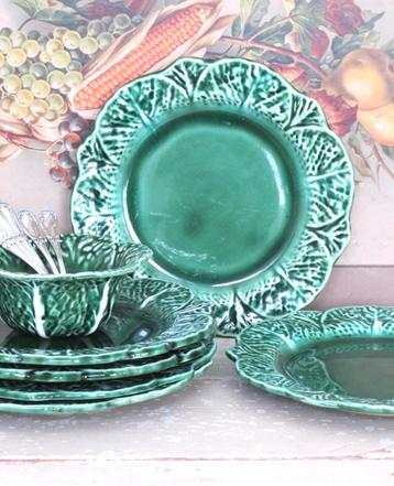 Oude vintage cabbage dinerbord – Secla beschikbaar voor biedingen
