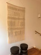 Vintage XL grote macrame van wol wandkleed wandkunstwerk, Ophalen of Verzenden