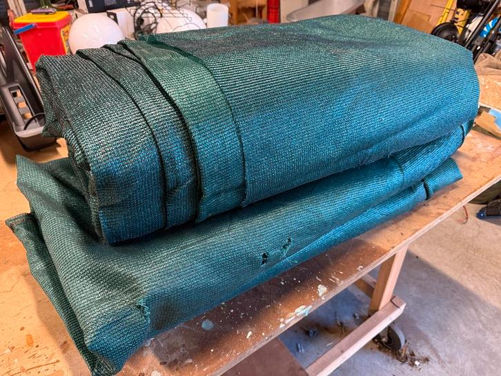 Schuttingdoek ca. 50m, Tuin en Terras, Schuttingen, Gebruikt, Kunststof, Minder dan 3 meter, Ophalen