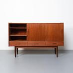 Vintage Deens dressoir in teakhout, Ophalen, Gebruikt, 150 tot 200 cm, Teakhout