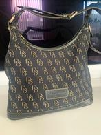 Vintage tas van Dooney & Bouly van stof en leer materiaal, Ophalen of Verzenden, Gebruikt, Overige kleuren, Handtas